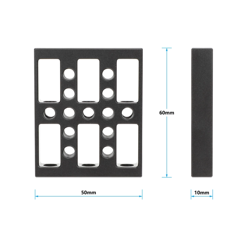 CAMVATE Mini Cheese Plate with 1/4"-20 Threaded Holes