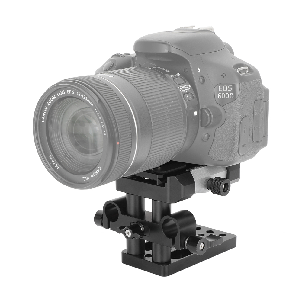 CAMVATE Arca/Manfrotto-Type Quick Release Baseplate with 15mm LWS Rod Mount