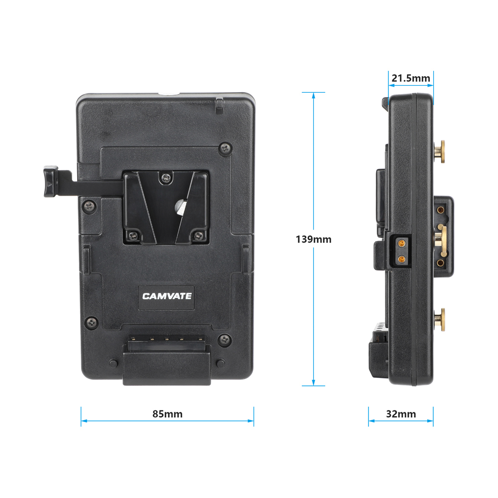 CAMVATE Gold Mount to V-Mount Battery Adapter Plate