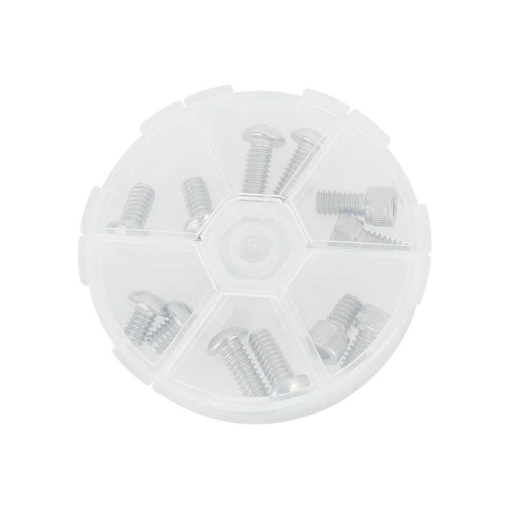 CAMVATE 1/4"-20 Mounting Screw Set for Camera Accessories (Hex Socket Head & Button Head Cap)