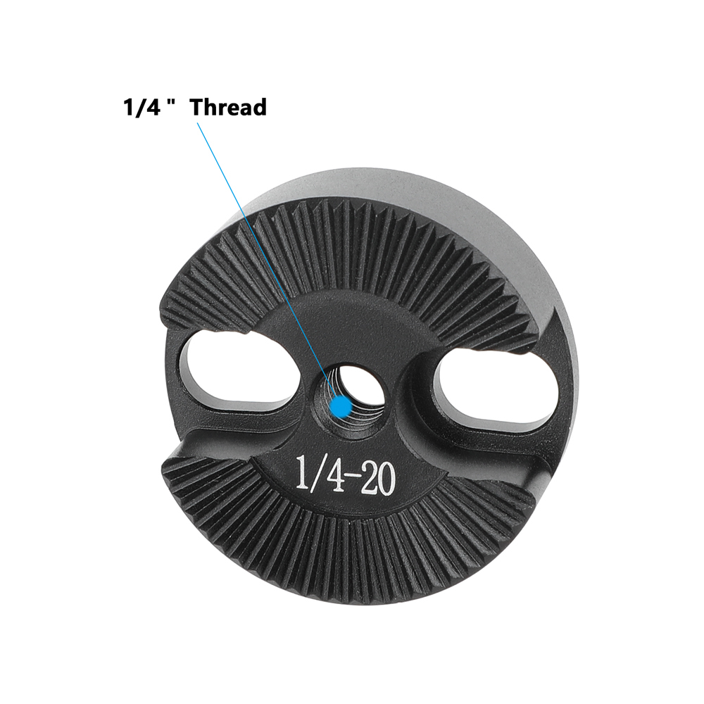 CAMVATE ARRI-Style Rosette Mount with 1/4"-20 Center Thread