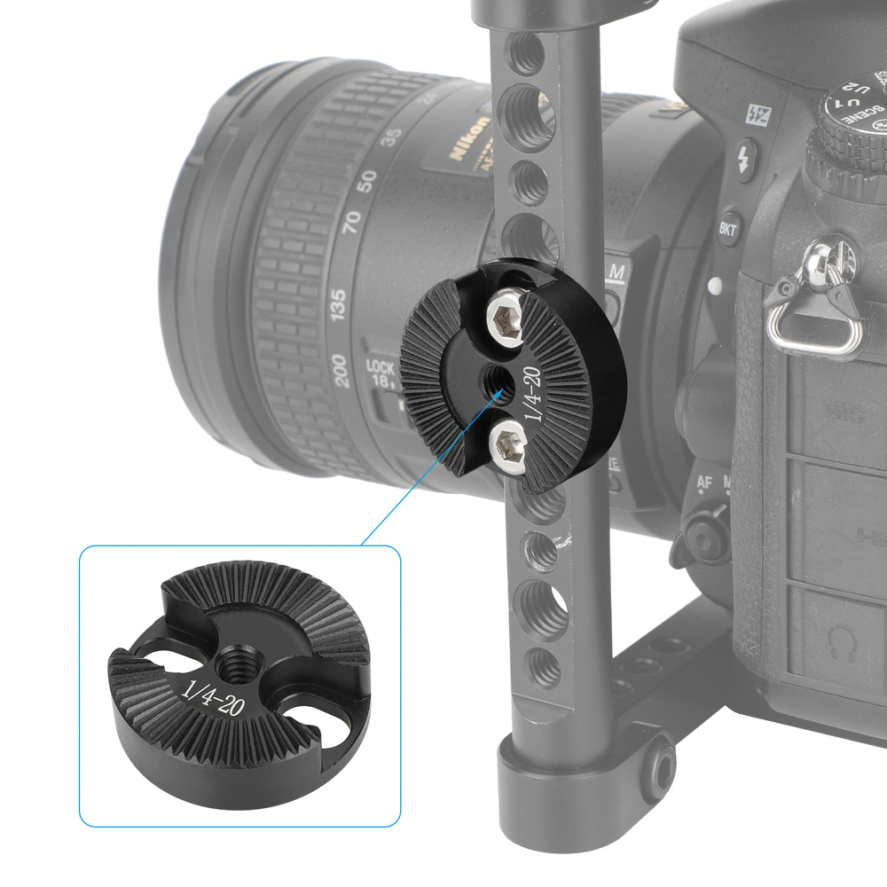 CAMVATE ARRI-Style Rosette Mount with 1/4"-20 Center Thread