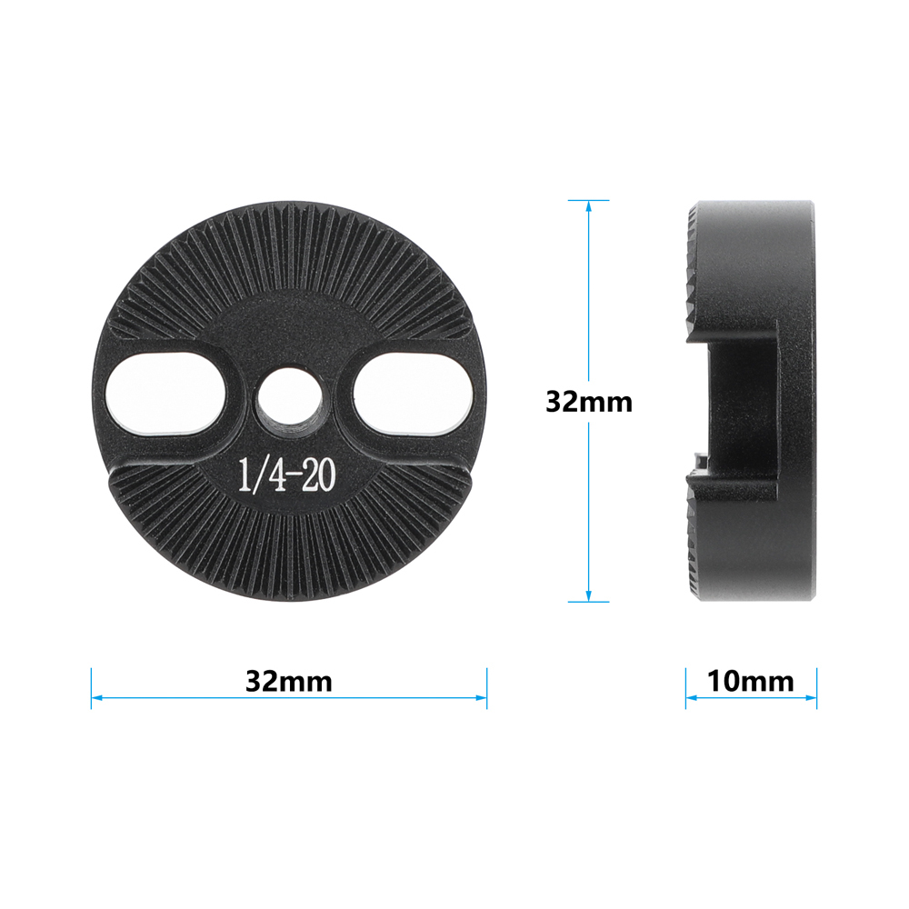 CAMVATE ARRI-Style Rosette Mount with 1/4"-20 Center Thread
