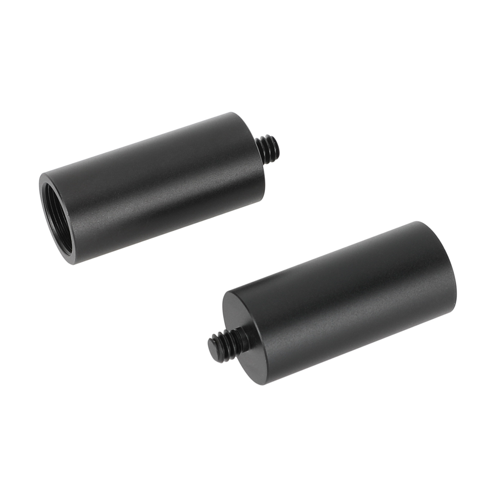 CAMVATE 5/8"-27 Female to 1/4"-20 Male Mic Stand Adapter (2" Long, 2-Pack)