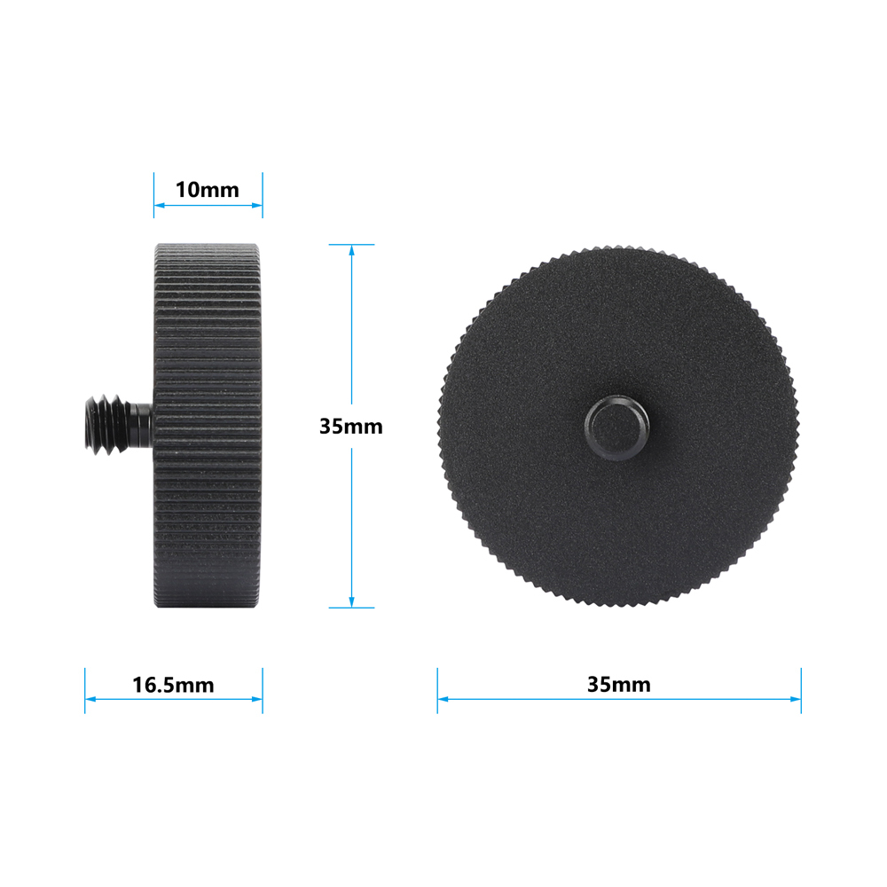 CAMVATE 5/8"-27 Female to 1/4"-20 Male and 3/8"-16 Male Mic Stand Thread Adapter Set