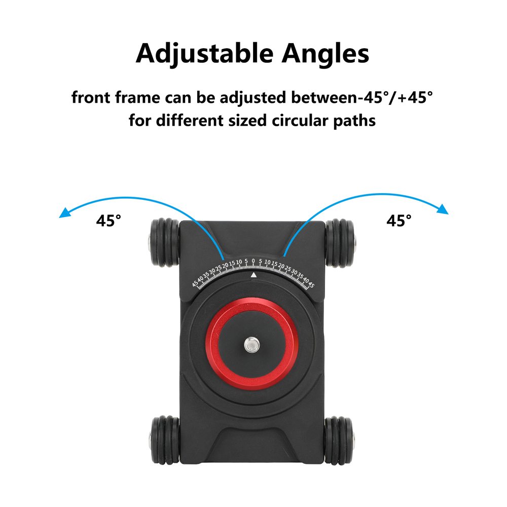 CAMVATE Tabletop Camera Dolly with Mini Ball Head and Phone Clamp