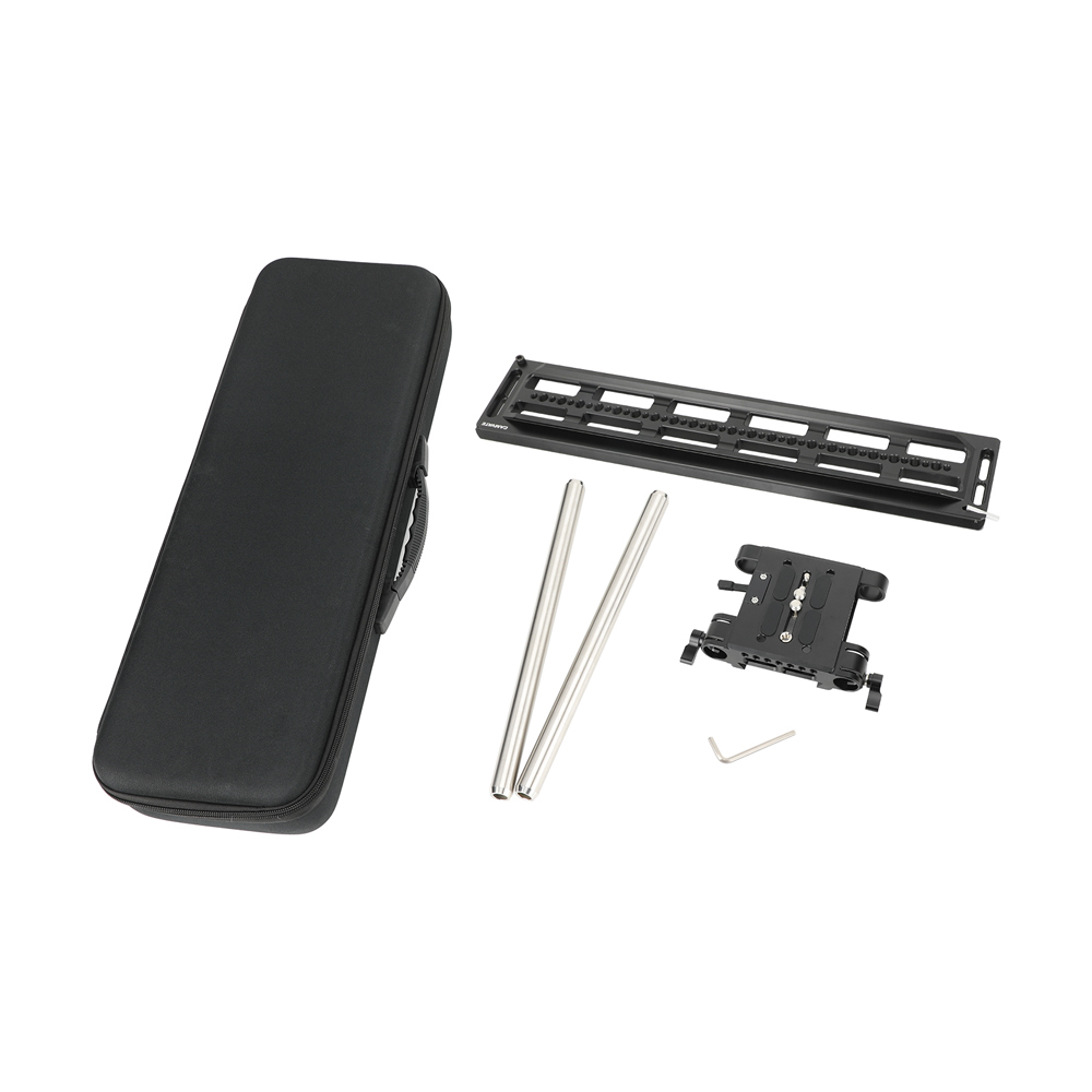 CAMVATE ARRI Standard Dovetail with Bridge Plate & 19mm Studio Rod Support System