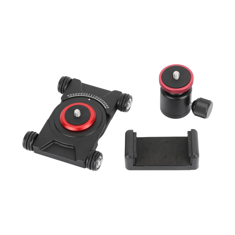 CAMVATE Tabletop Camera Dolly with Mini Ball Head and Phone Clamp