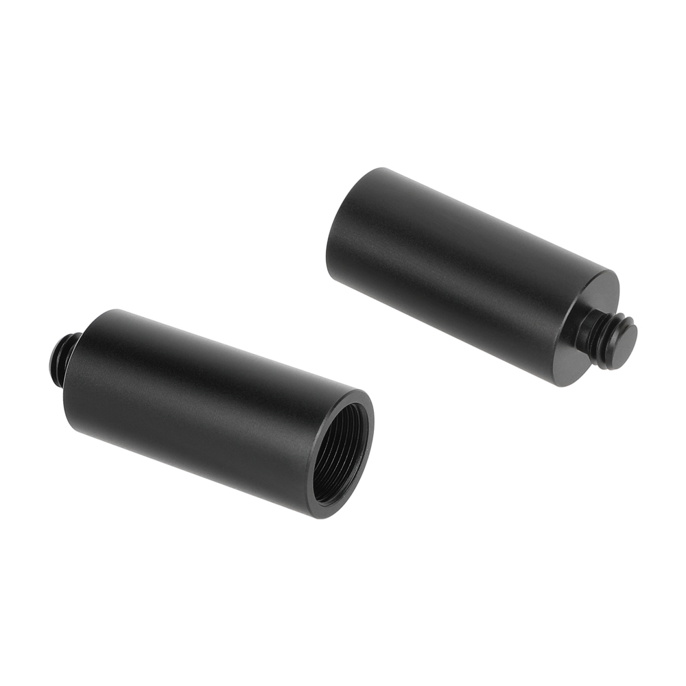 CAMVATE 5/8"-27 Female to 3/8"-16 Male Mic Stand Adapter (2" Long, 2-Pack)