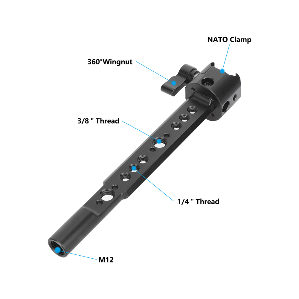 CAMVATE NATO Extension Mount for DJI RS 2, RSC 2, RS 3 & RS 3 Pro