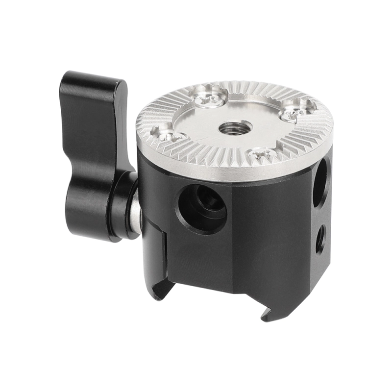 CAMVATE NATO Clamp to ARRI Rosette Adapter Mount for DJI RS 2, RSC 2, RS 3 & RS 3 Pro