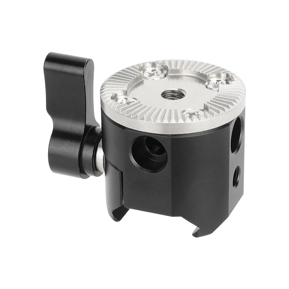 CAMVATE NATO Clamp to ARRI Rosette Adapter Mount for DJI RS 2, RSC 2, RS 3 & RS 3 Pro