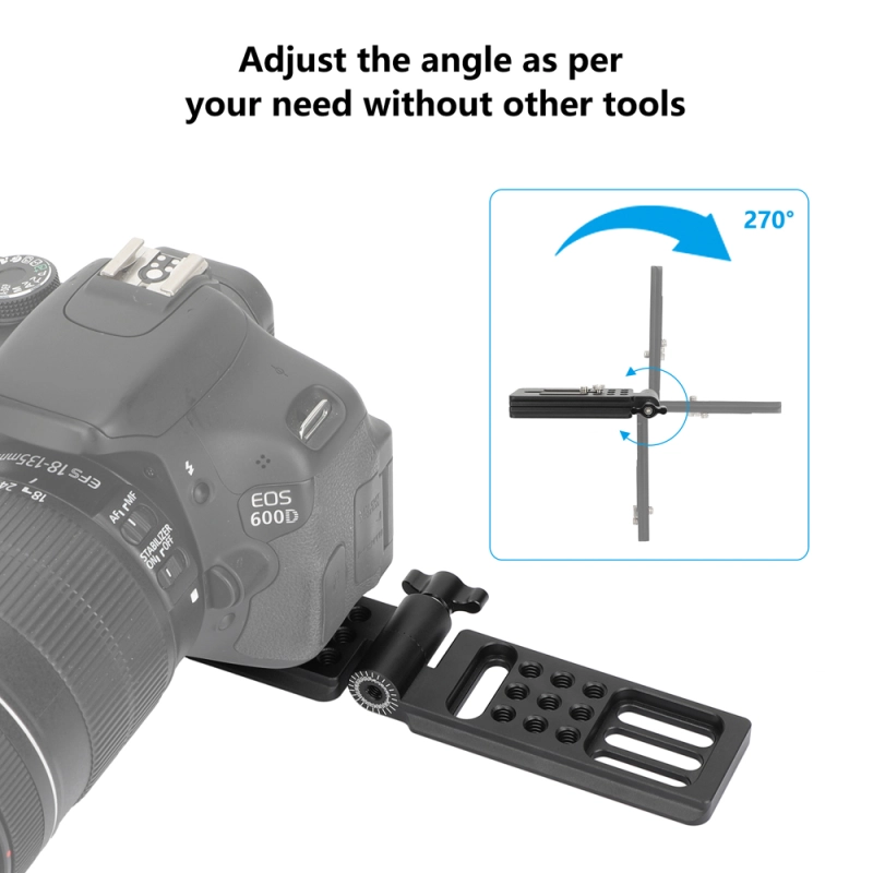 CAMVATE Foldable L-Bracket with Arca-Type Plate