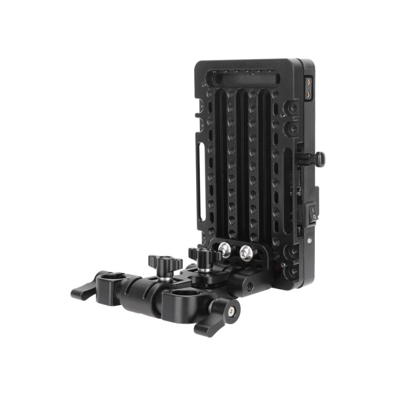 CAMVATE V-Mount Battery Plate with 15mm LWS Rod Clamp & Adjustable Arm