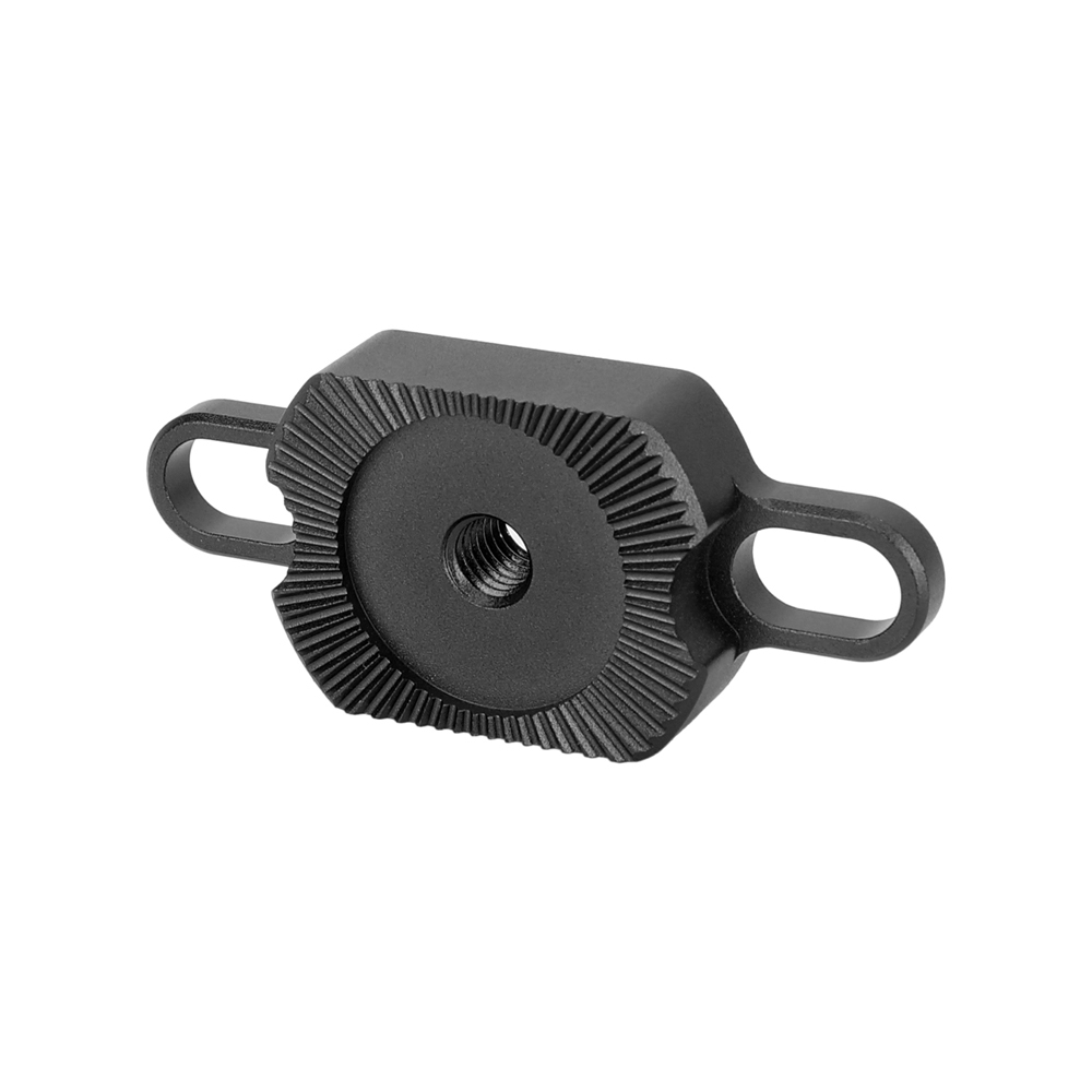 CAMVATE ARRI-Style M6 Rosette Adapter with 1/4"-20 Screw Mounting Slot (Black)