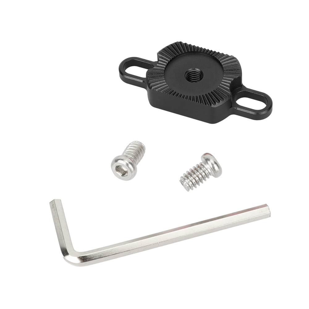 CAMVATE ARRI-Style M6 Rosette Adapter with 1/4"-20 Screw Mounting Slot (Black)