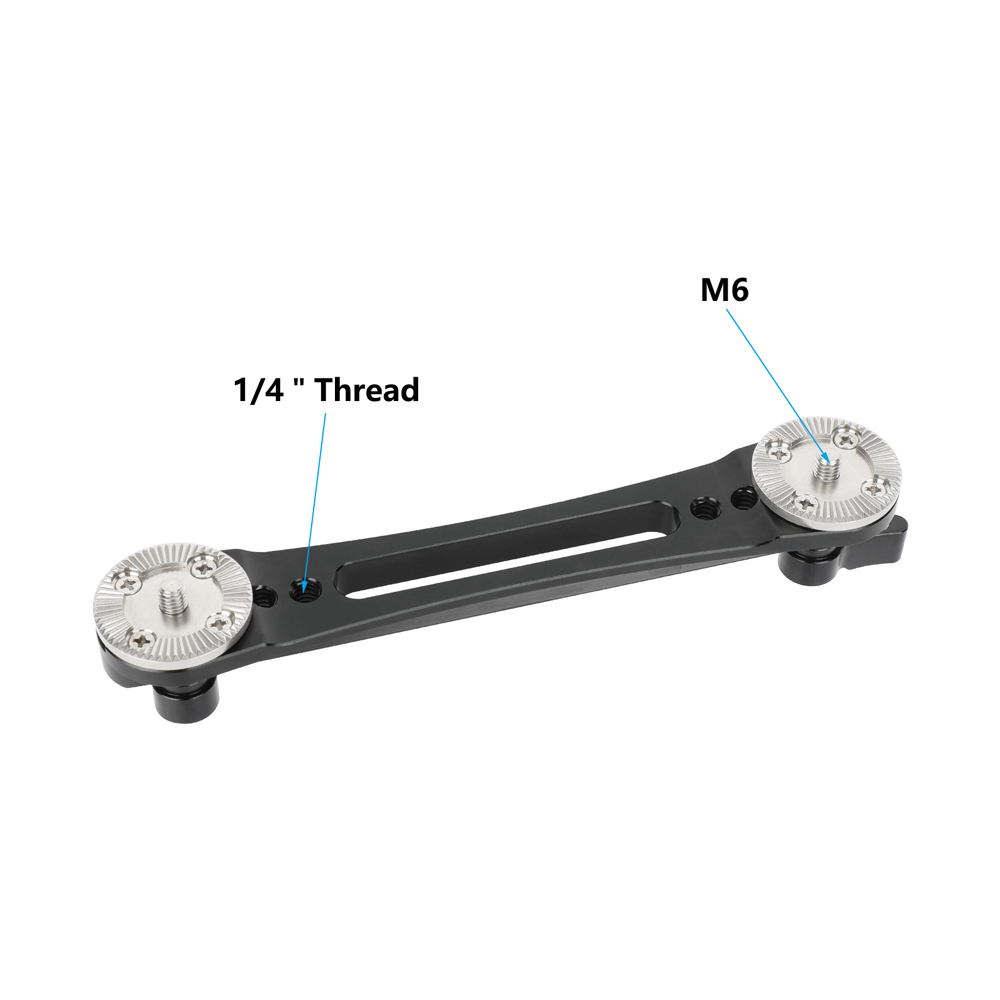 CAMVATE ARRI-Style Rosette Extension Arm with NATO Rail and M6 Screw Mounts
