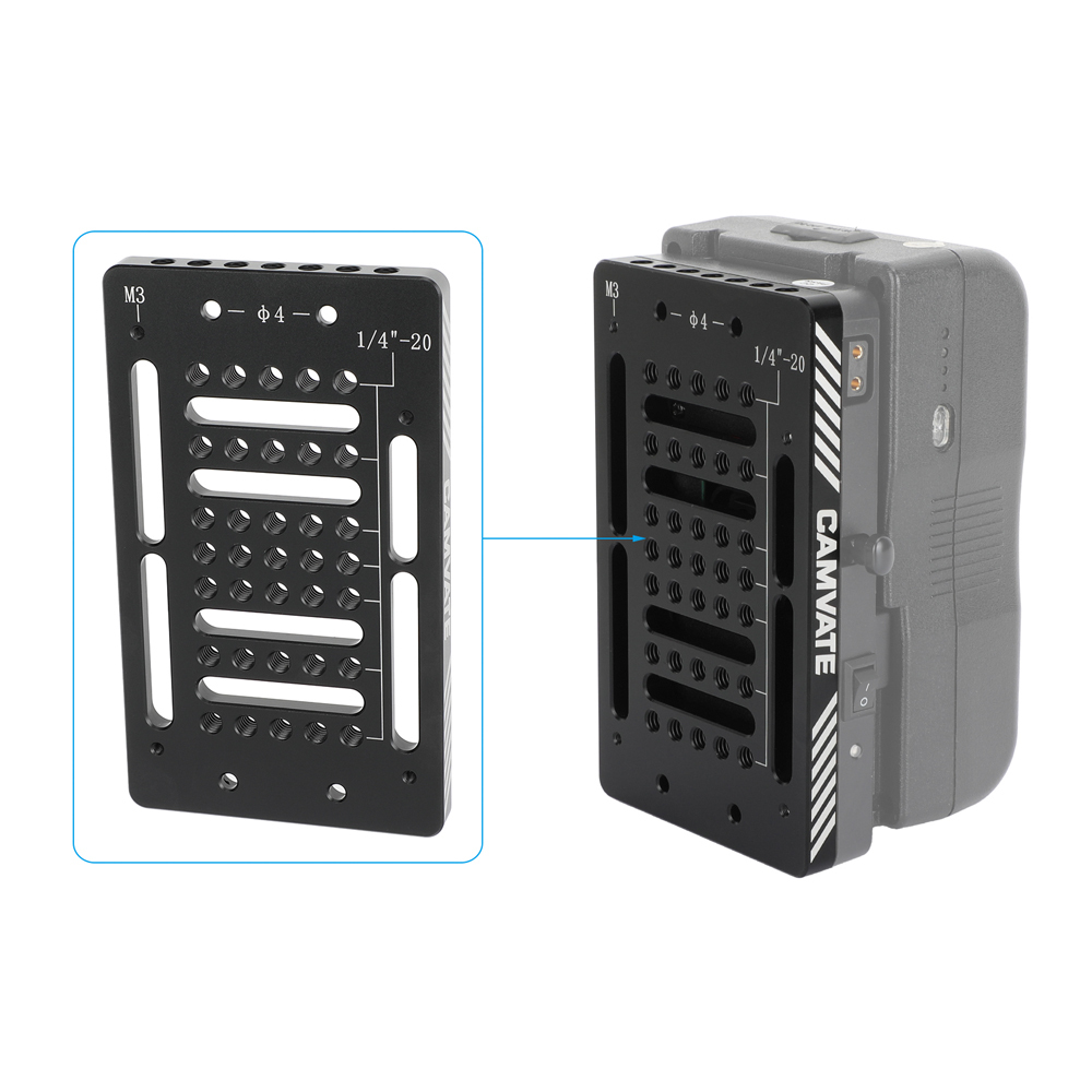 CAMVATE Multipurpose Backboard Cheese Plate for V-Mount Battery Plate