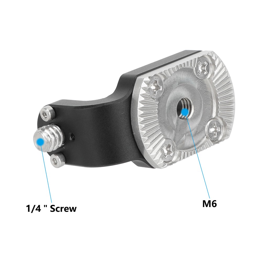 CAMVATE ARRI-Style M6 Rosette to 1/4"-20 Anti-Twist Screw Mount for SmallHD On-Camera Monitors