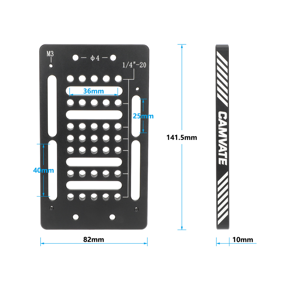 CAMVATE Multipurpose Backboard Cheese Plate for V-Mount Battery Plate