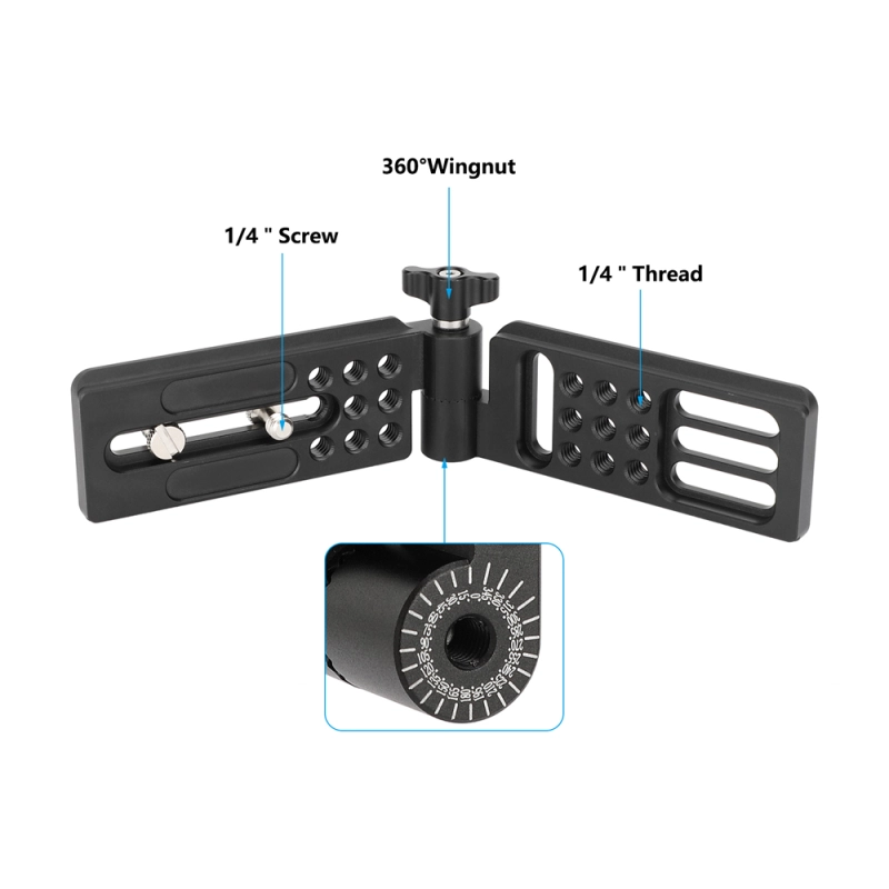 CAMVATE Foldable L-Bracket with Arca-Type Plate