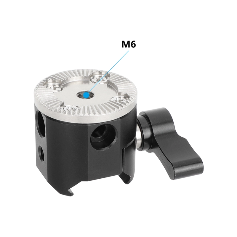CAMVATE NATO Clamp to ARRI Rosette Adapter Mount for DJI RS 2, RSC 2, RS 3 & RS 3 Pro