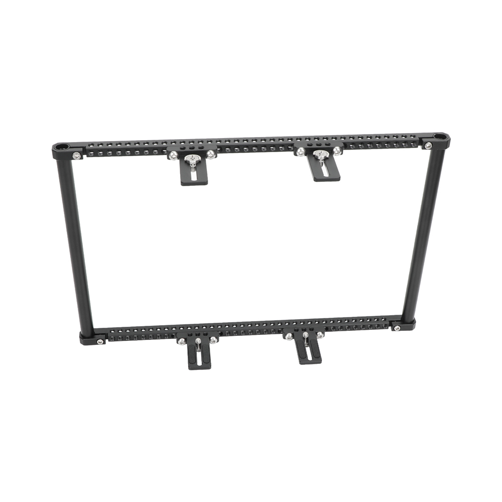 CAMVATE Adjustable-Height Dual Director's Monitor Cage