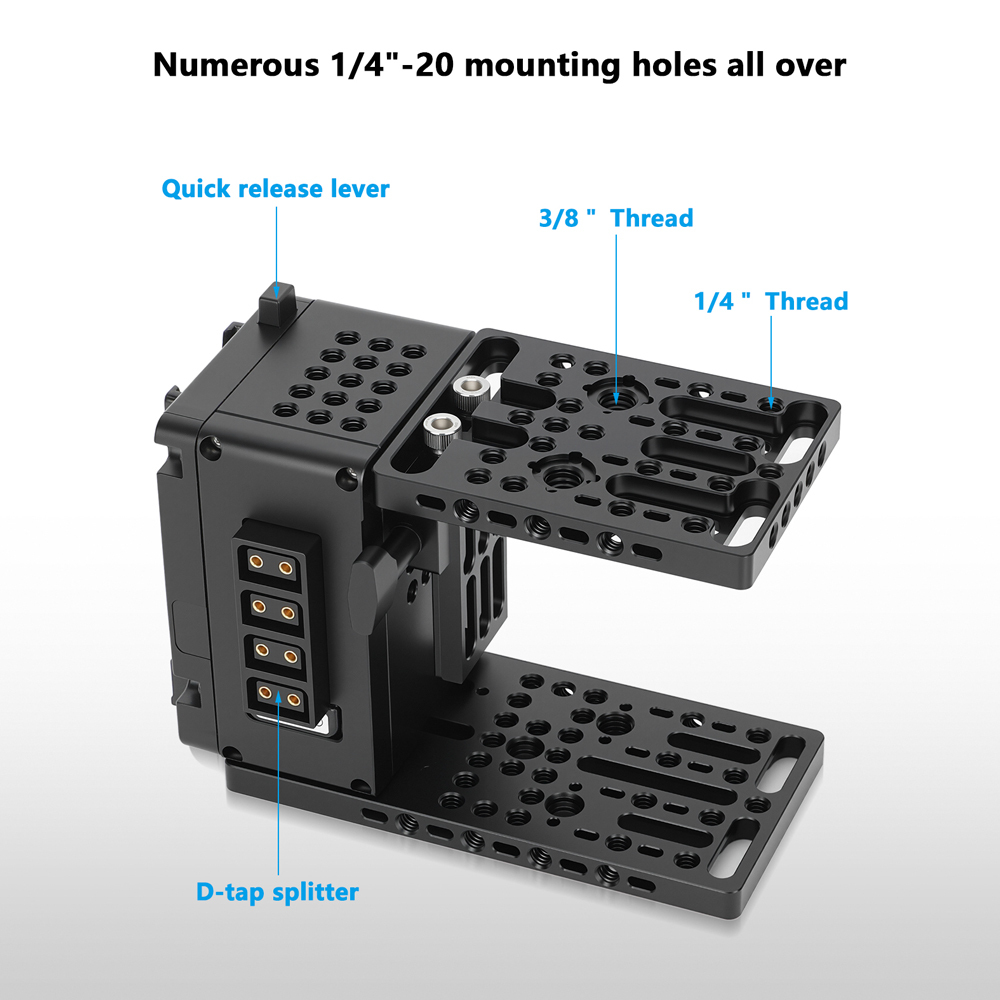 CAMVATE Height-Adjustable Camera Cage Expansion Module Cineback