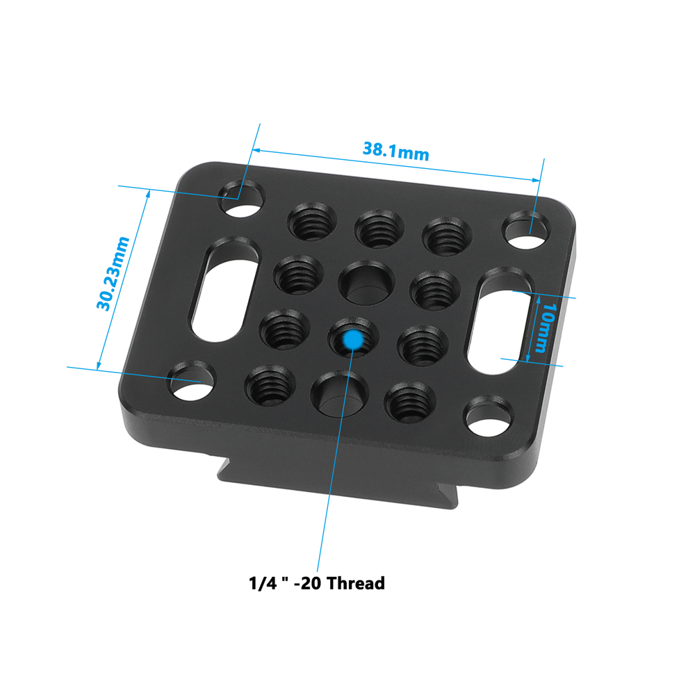 CAMVATE VCT-Style Wedge Plate with Mounting Points & Slots
