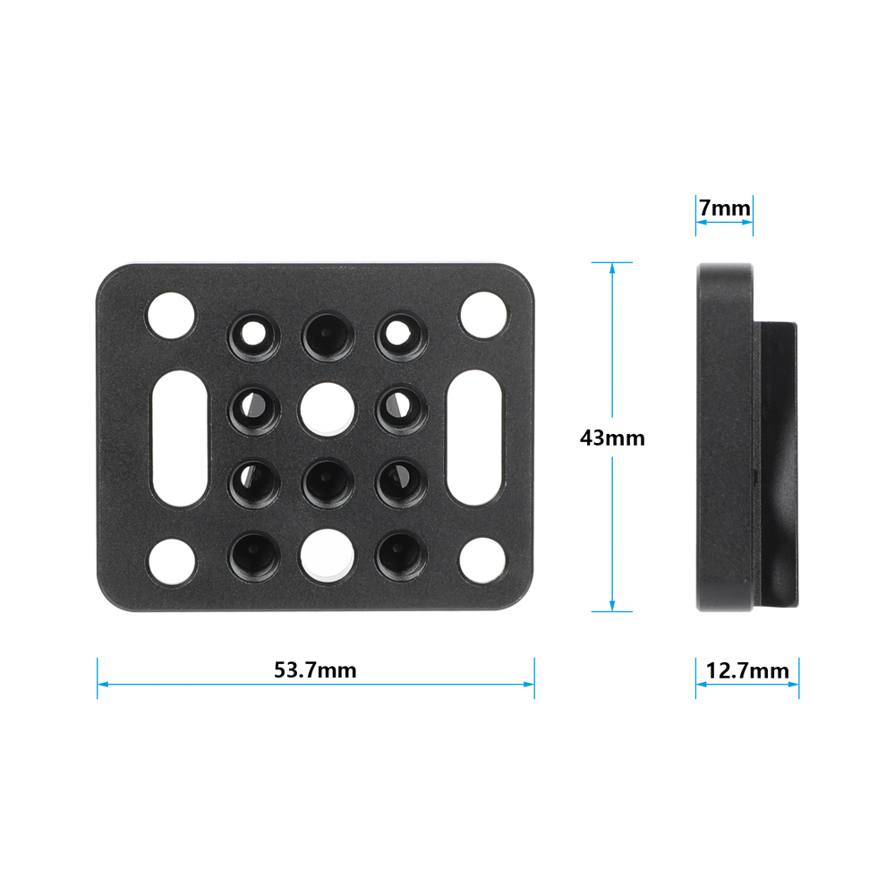 CAMVATE VCT-Style Wedge Plate with Mounting Points & Slots