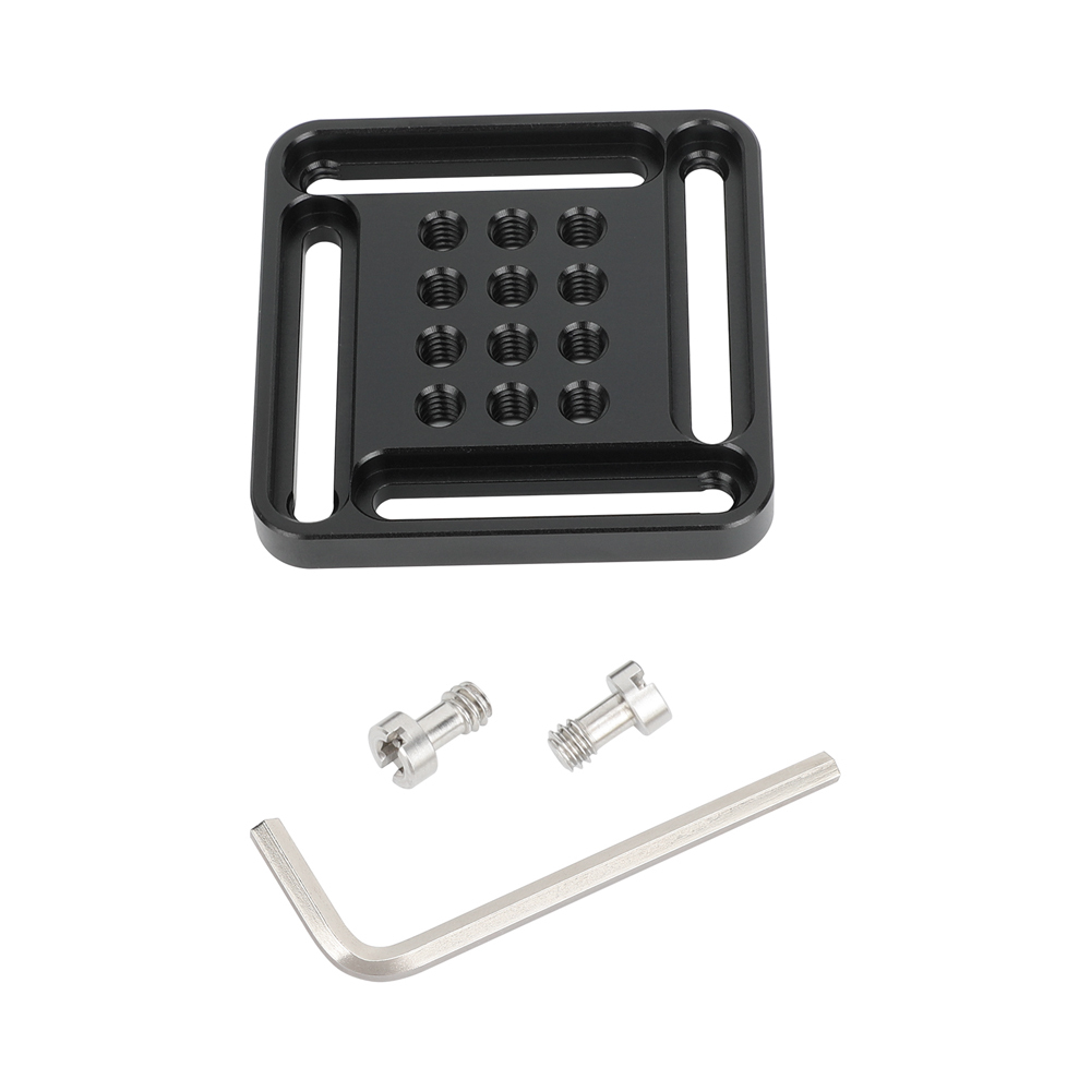 CAMVATE Cheese-Type Plate with 1/4"-20 Accessory Threads