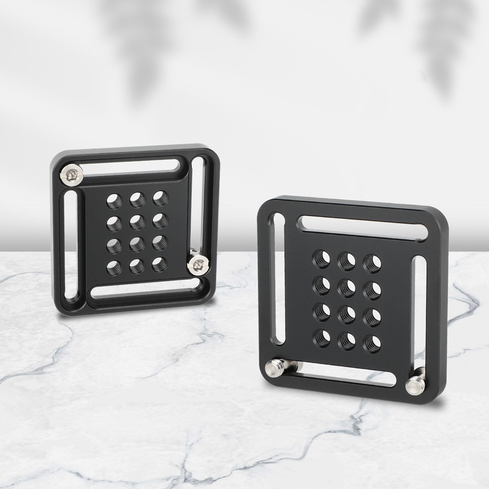 CAMVATE Cheese-Type Plate with 1/4"-20 Accessory Threads