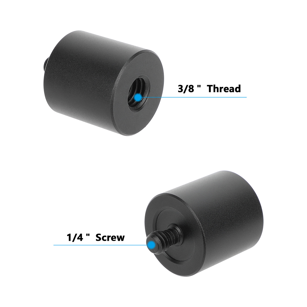 CAMVATE 1/4"-20 Female to 1/4"-20 Male Spacer (2-Pack)