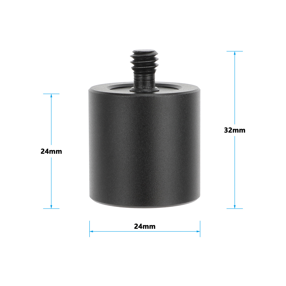 CAMVATE 1/4"-20 Female to 1/4"-20 Male Spacer (2-Pack)