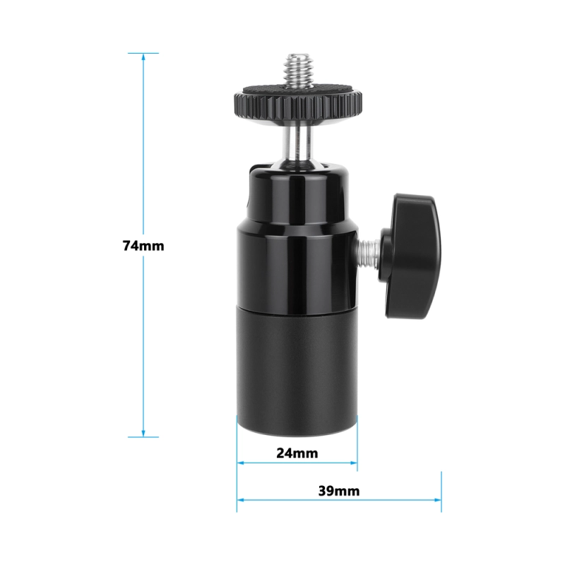 CAMVATE Multi-purpose Adjustable Ball Head Support Holder With 1/4"-20 Thumbscrew Mount & 5/8"-27 Thread Hole