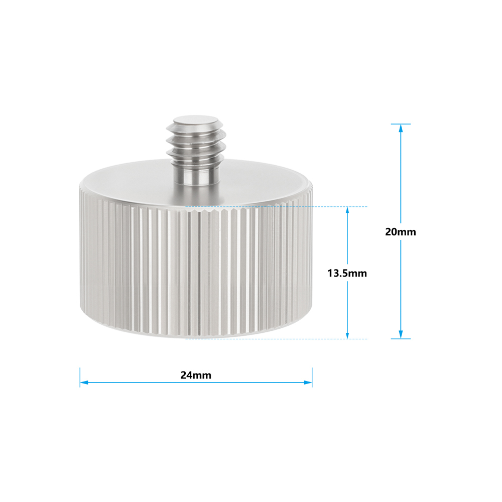 CAMVATE 3/8"-16 Female to 5/8"-11 Male Adapter for LEICA Laser Scanner Tripod