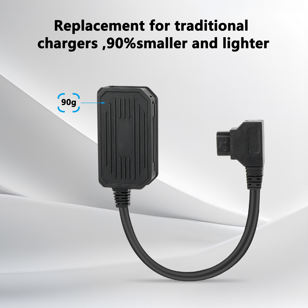 CAMVATE Male D-Tap to 2-Port Female D-Tap and USB-C Splitter Cable (21 to 59")