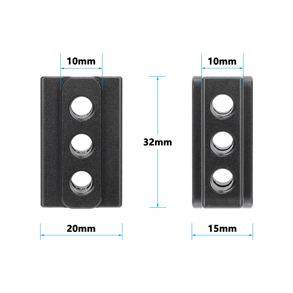 CAMVATE Mini Cheese Plate Extension Plate With 1/4"-20 Mounting Points For DSLR Camera Accessories DIY Configuration