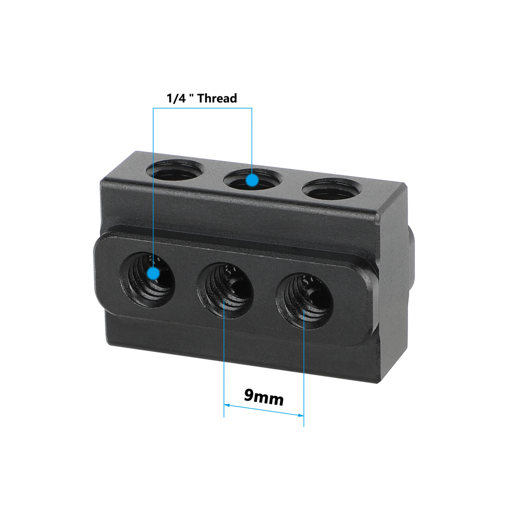CAMVATE Mini Cheese Plate Extension Plate With 1/4"-20 Mounting Points For DSLR Camera Accessories DIY Configuration