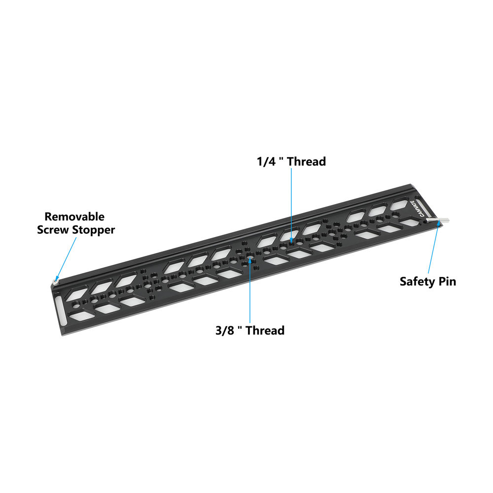CAMVATE ARRI Standard Bottom Dovetail Plate (18")