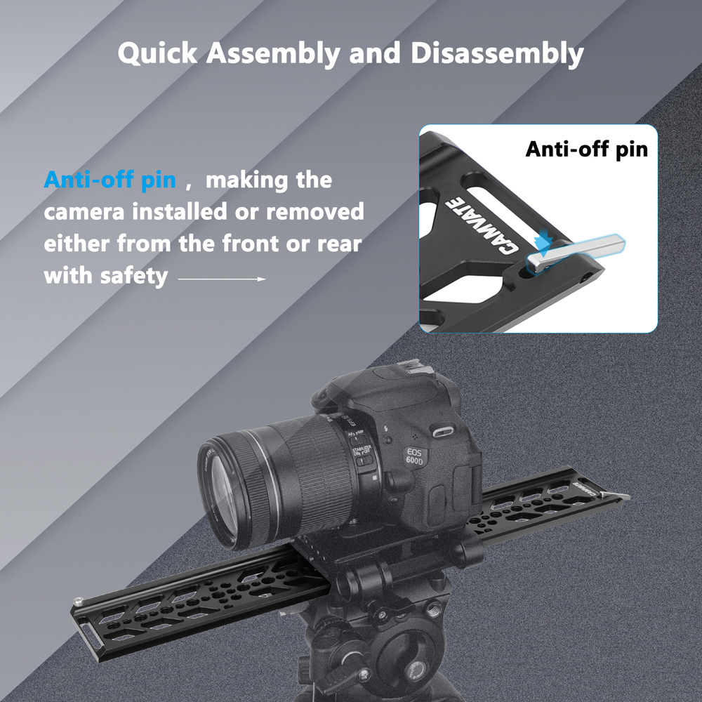CAMVATE ARRI Standard Bottom Dovetail Plate (18")