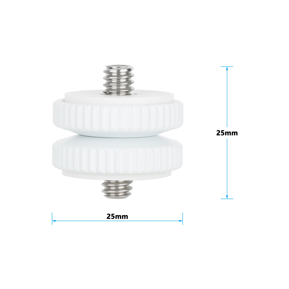 CAMVATE 1/4"-20 Male Thread Screw Double End (2 Pieces)
