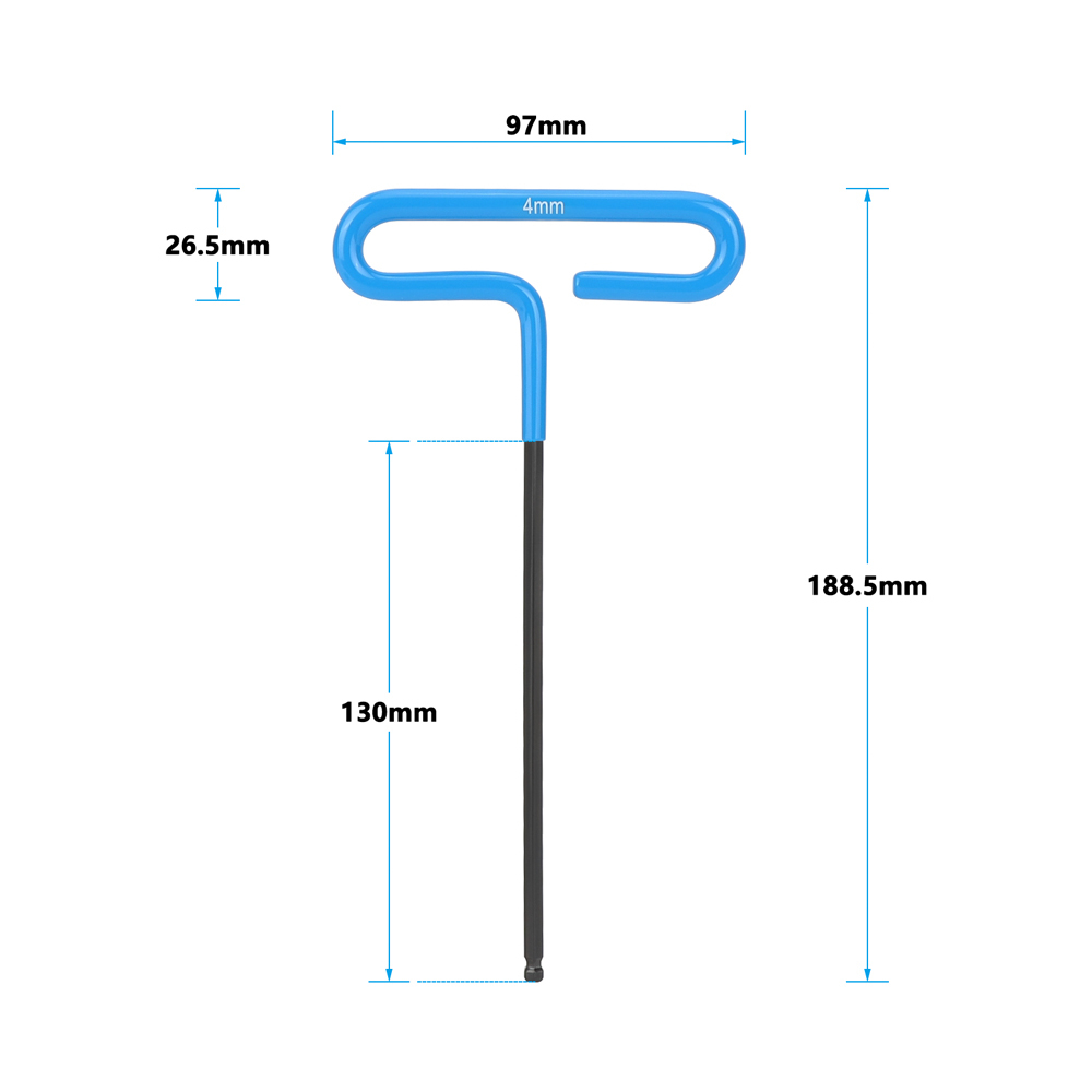 CAMVATE Straight Screwdriver Assembly Tool Silver Stainless Steel Made With Blue Plastic T-handle