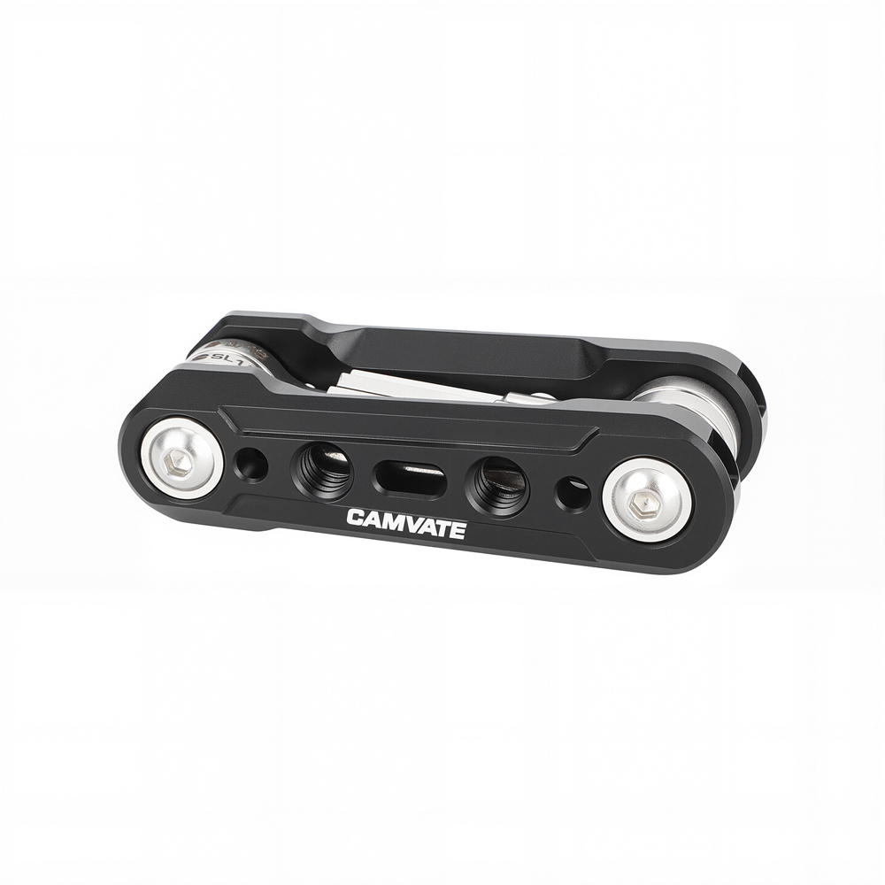 CAMVATE Folding Multi-Tool with Allen Wrenches & Screwdrivers (Red)