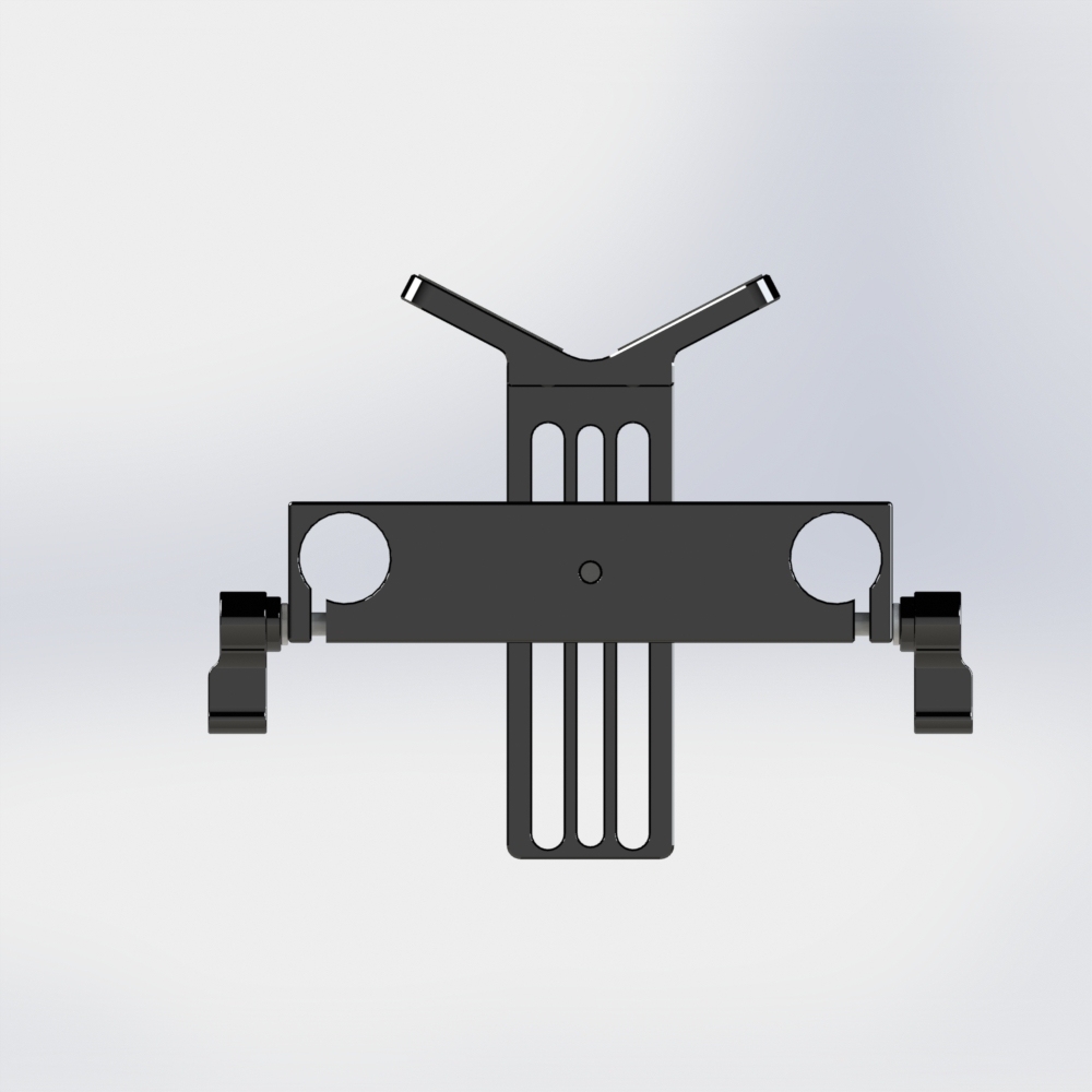 CAMVATE （custom made）19mm LWS Rod Clamp with Y-Shaped Lens Support