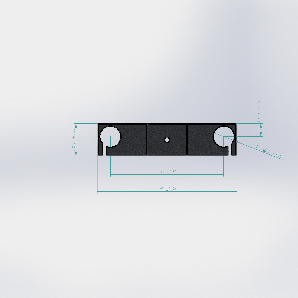 CAMVATE （custom made）19mm LWS Rod Clamp with Y-Shaped Lens Support