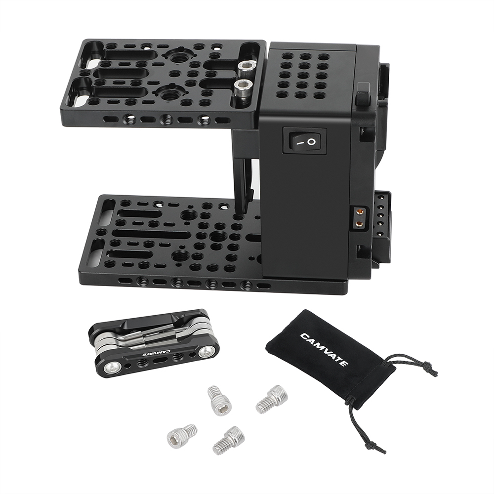 CAMVATE Height-Adjustable Camera Cage Expansion Module Cineback