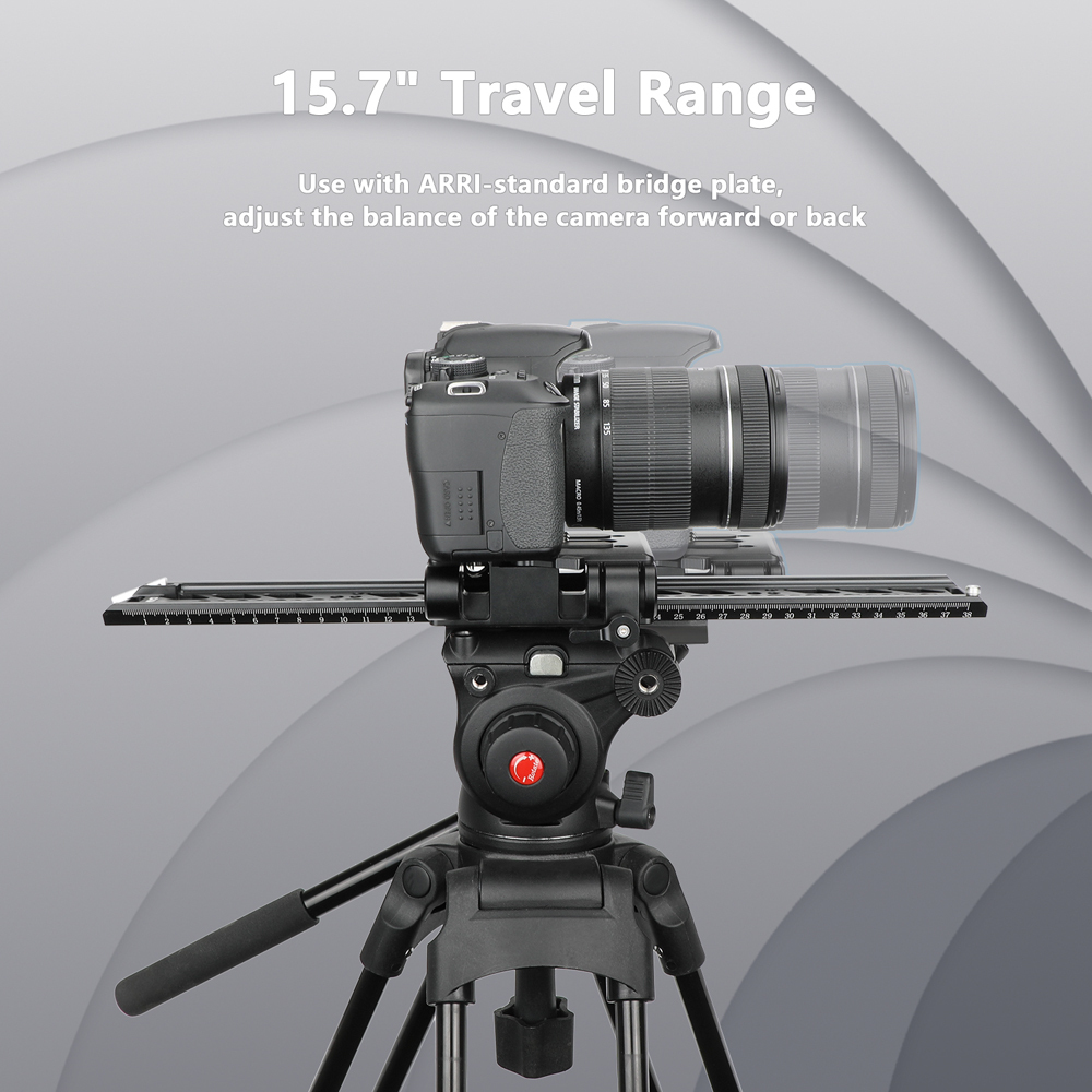 CAMVATE Bridge Plate Kit with 15.7" ARRI Standard Dovetail & 19mm Studio Rods
