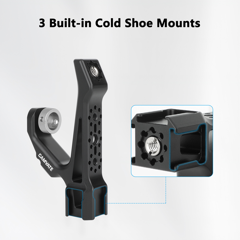 CAMVATE Top Handle with ARRI-Type Anti-Twist Mount