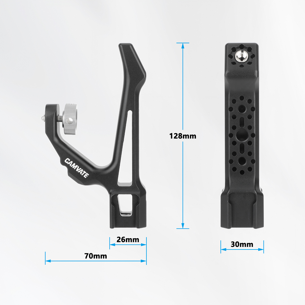 CAMVATE Top Handle with ARRI-Type Anti-Twist Mount